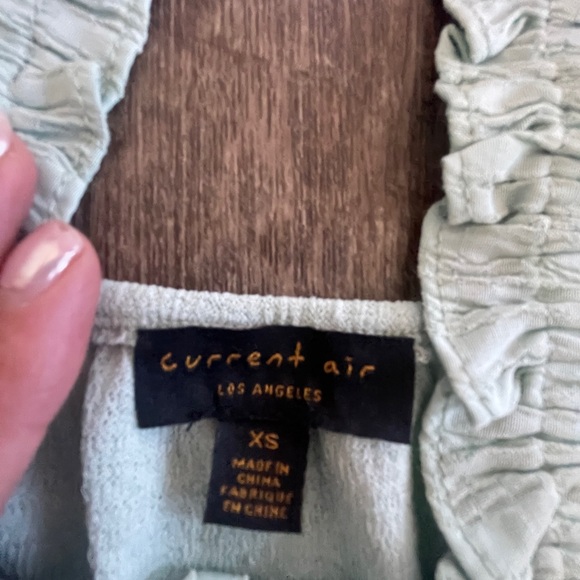 Anthropologie, Current Air Ruffled Peplum Tank in XS, Mint color - Picture 7 of 8